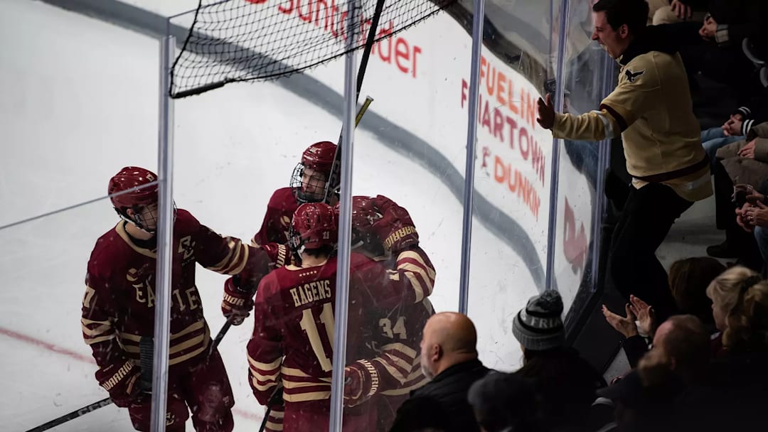 Boston College completes the sweep of the Providence Friars with their 4-1 win on January 18th. Mandatory credit: Brody Hannon Photography Boston College completes the sweep of the Providence Friars with their 4-1 win on January 18th. Mandatory credit: Brody Hannon Photography