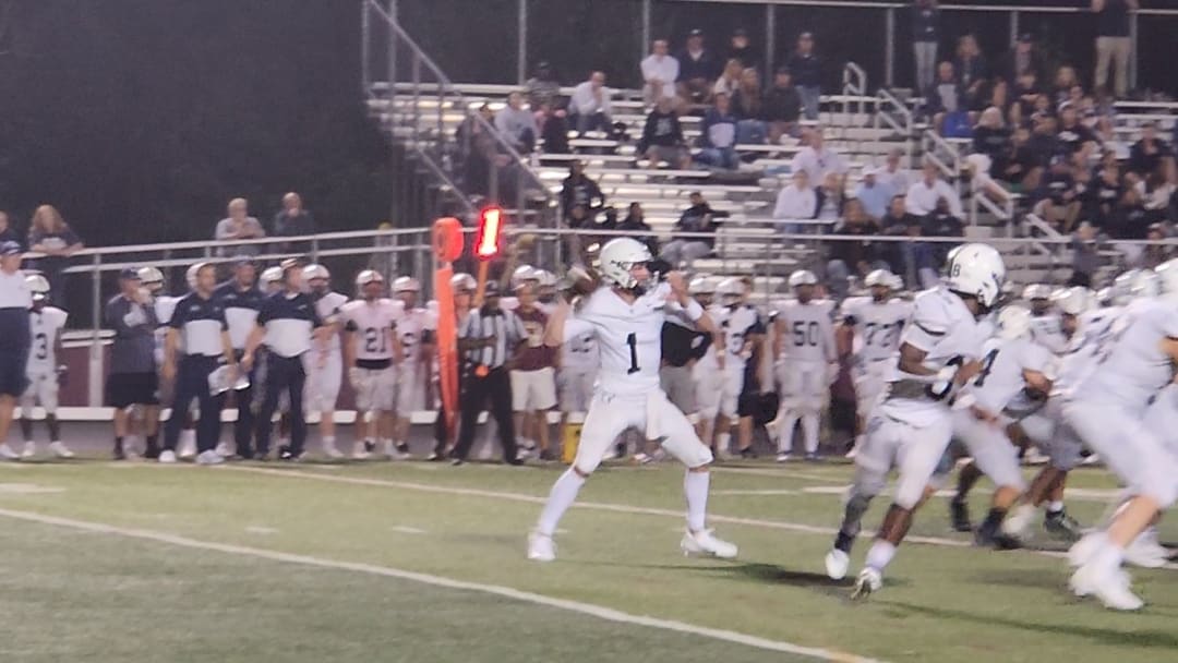 Blayze Myers of McDowell throws a pass against Walsh Jesuit in 2023. 