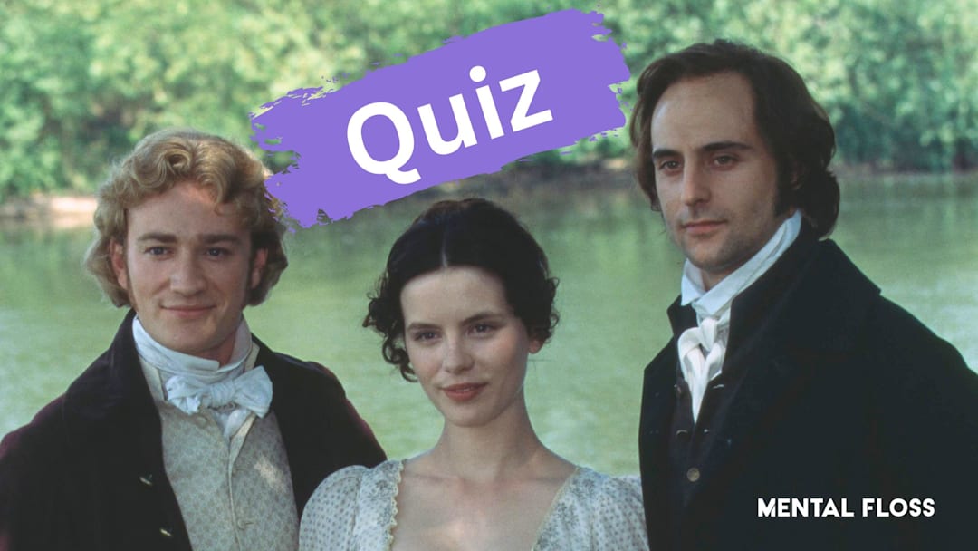 Raymond Coulthard, Kate Beckinsale, and Mark Strong during production of the TV film adaptation of Jane Austen's ‘Emma.’