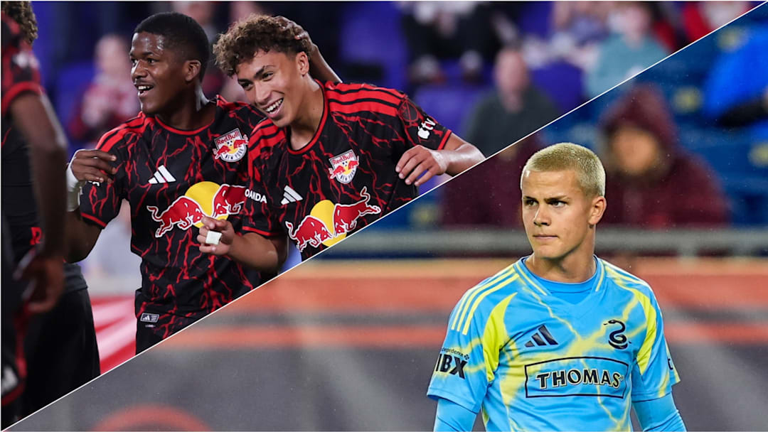 Julian Hall (center) and Cavan Sullivan (right) had historic nights in MLS on Wednesday. 