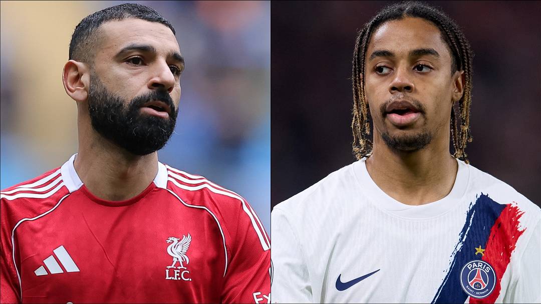 Mohamed Salah (left) and Bradley Barcola (right) headline the gossip.
