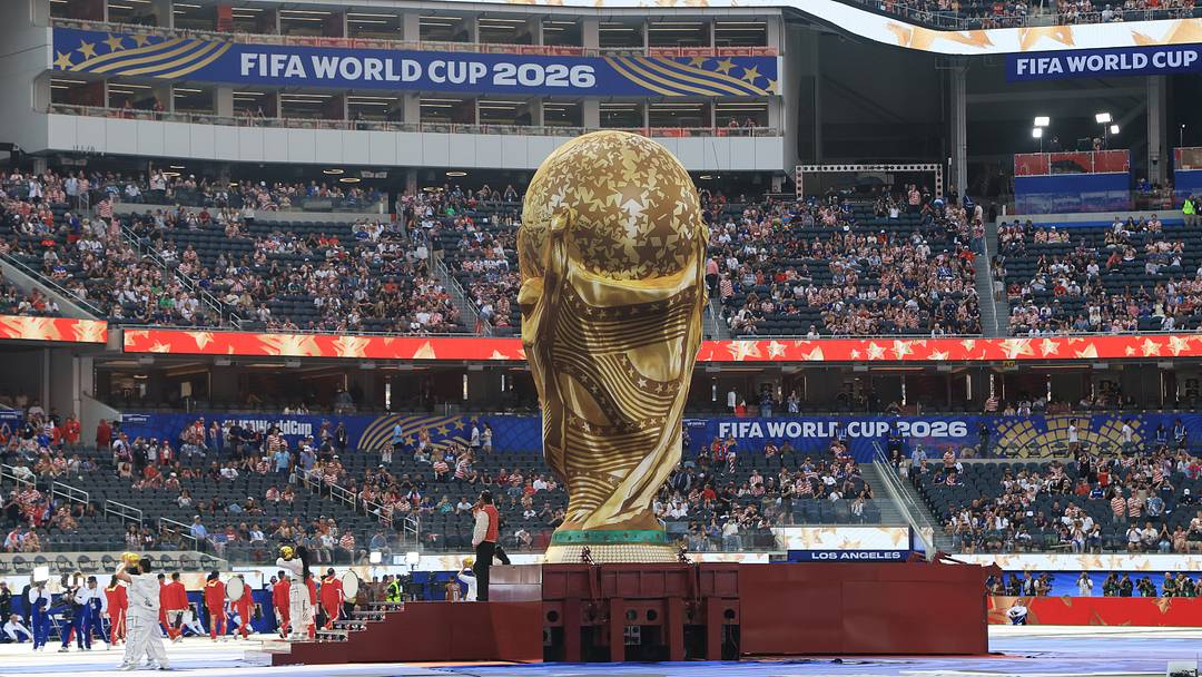 The regular sized World Cup trophy will be on offer this summer.