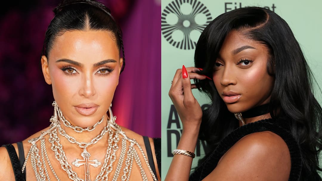 Kim Kardashian and Angel Reese Kim Kardashian and Angel Reese