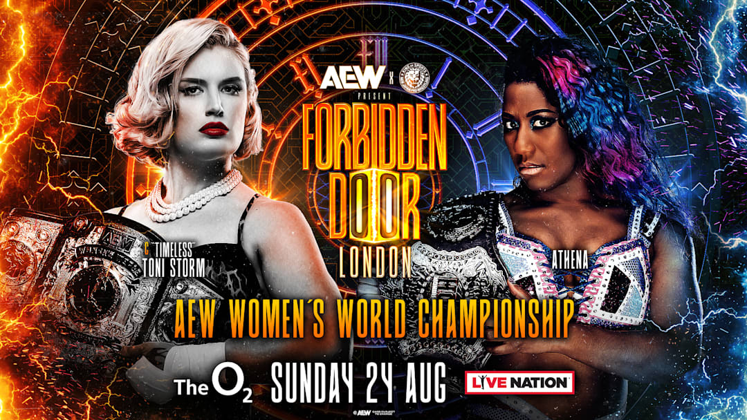 "Timeless" Toni Storm vs Athena for the AEW Women's Championship is official for Forbidden Door London.