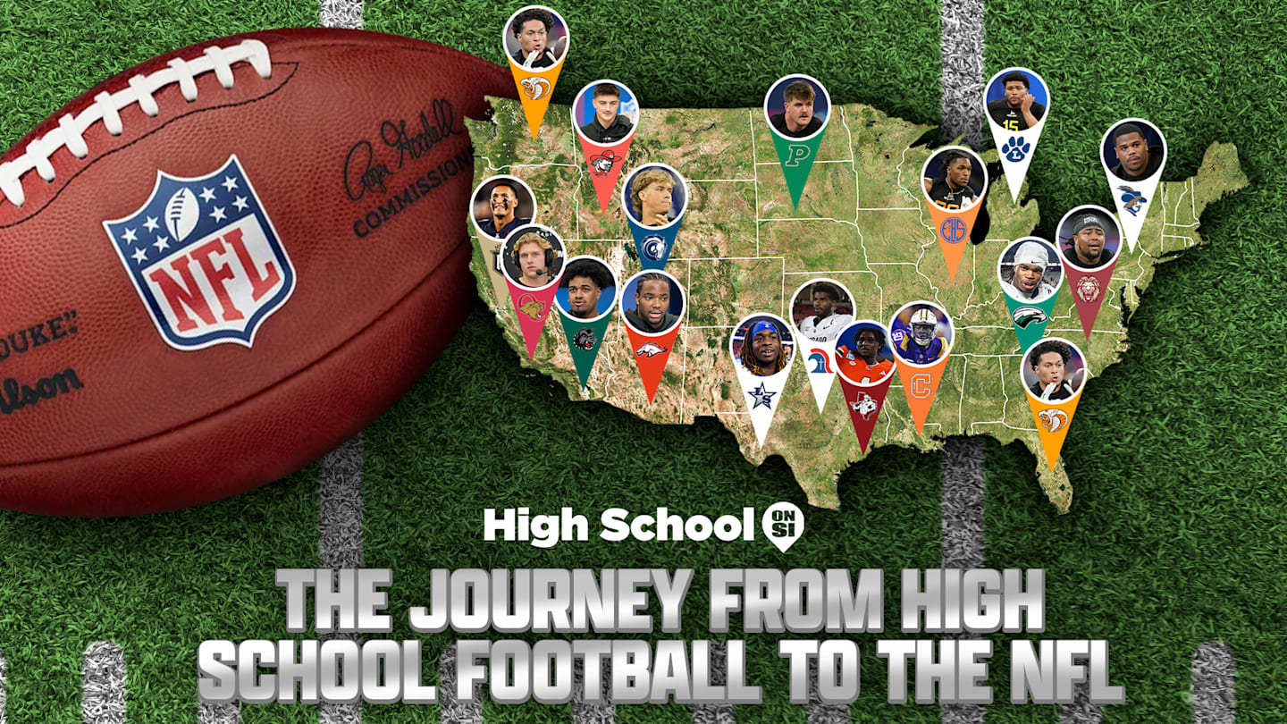 Where did the 2025 NFL Draft's  top prospects play high school football