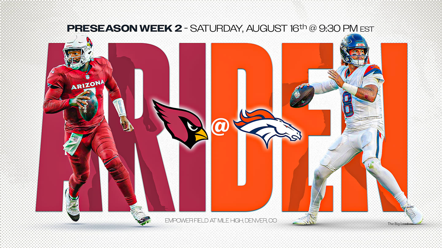 Live Stream Arizona Cardinals vs Denver Broncos for Free: TV Channel, Time, How To Watch, Betting Odds