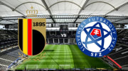 Belgium take on Slovakia at the Deutsche Bank Stadium in Frankfurt