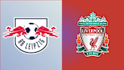 The badges of RB Leipzig and Liverpool