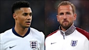 Ollie Watkins (left) and Harry Kane are both vying for an England starting spot