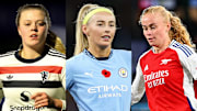 Jess Simpson (left), Chloe Kelly (middle), Kathrine Kuhl (right)