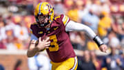Drake Lindsey debuts as the Gophers' starting quarterback in 2025.