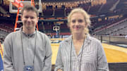 Alabama Crimson Tide on SI writers Hunter De Siver and Katie Windham from the court at the Prudential Center in Newark