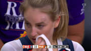 Karlie Samuelson took an elbow to the face.