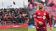 Toronto FC supporters had protest banners taken down ahead of Saturday's loss against the New England Revolution 