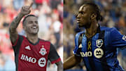 Sebastian Giovinco (left) and Didier Drogba each had big moments for Toronto FC and CF Montreal in rivalry matches