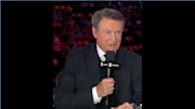 Wayne Gretzky speaks at the desk during coverage of the 2025 Stanley Cup Final.