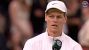 Jannik Sinner speaks after advancing to the quarterfinals at Wimbledon due to Grigor Dimitrov’s retirement.