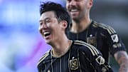 Son Heung-min curled in a free kick from a sharp angle for his first MLS goal on Saturday night. 