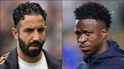 Ruben Amorim (left) and Vinicius Junior headline today’s gossip.