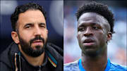 Ruben Amorim (left) and Vinicius Junior headline today’s gossip.