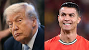 President Trump (left) and Cristiano Ronaldo could come face to face in Washington D.C.