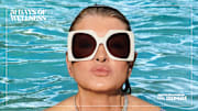 Martha Stewart was photographed by Ruven Afanador in the Dominican Republic. Swimsuit by Body Glove. Sunglasses by Gucci provided by Moda Operandi. Necklace by Cicada.