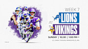 NFL Week 7: Lions vs. Vikings