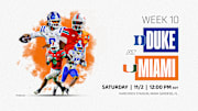 CFB Week 10: Duke vs. Miami