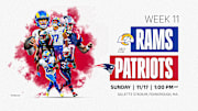 NFL Week 11: Rams vs Patriots