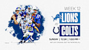 NFL Week 12: Lions vs. Colts