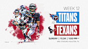 NFL Week 12: Titans vs. Texans
