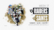 NFL Week 17 Raiders vs Saints