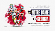 CFP Quarterfinal Sugar Bowl Notre Dame vs Georgia