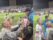 Neymar wasn't happy with one particular one after Santos' most recent defeat.
