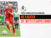Die besten offensiven Mittelfeldspielerinnen der abgelaufenen Bundesliga-Saison