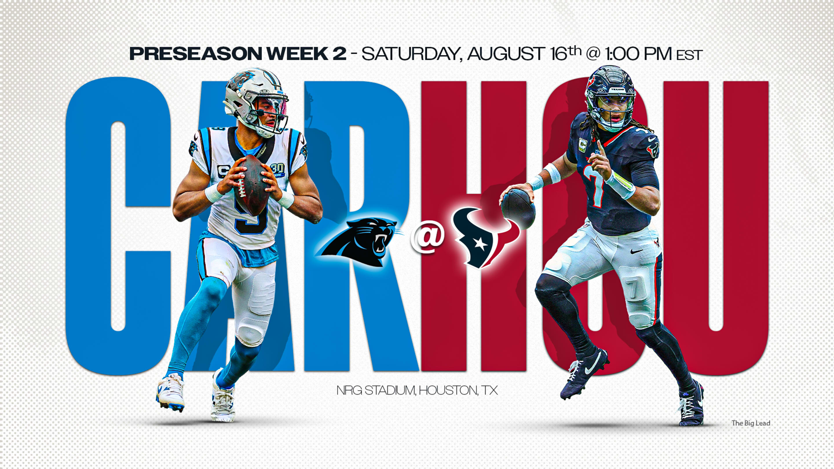 Live Stream Carolina Panthers vs Houston Texans for Free: TV Channel, Time, How To Watch, Betting Odds