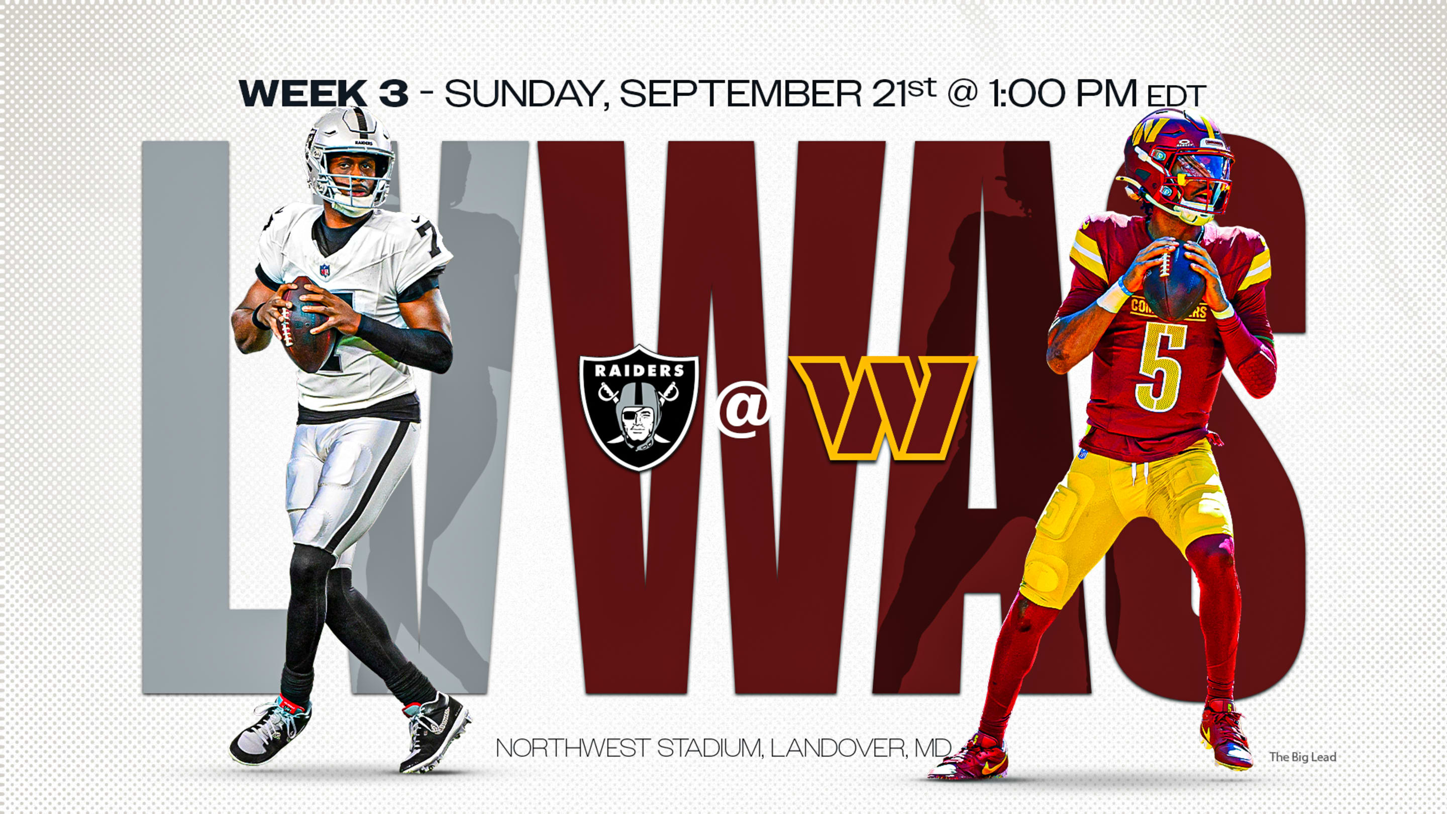 Live Stream Las Vegas Raiders vs Washington Commanders for Free: TV Channel, Time, How To Watch NFL, Betting Odds