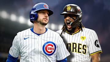 Kyle Tucker of the Chicago Cubs and Fernando Tatis Jr. of the San Diego Padres