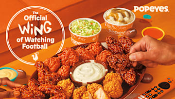 Popeyes football watching promotion