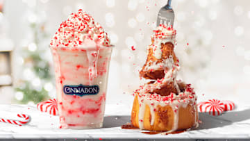 Cinnabon peppermint seasonal treats