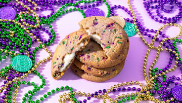 Mardi Gras cookie