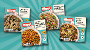 Mings line of frozen meals