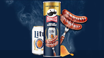 Pringles and Miller Lite Grilled Brat Crisps