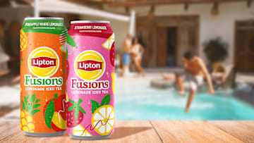New Lipton Fusions, Lemonade Iced Tea in Strawberry and Pineapple Mango