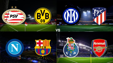 There are four first leg Champions League last 16 ties still to be played
