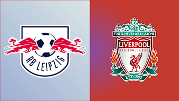The badges of RB Leipzig and Liverpool