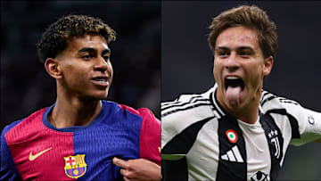 Barcelona's Lamine Yamal and Kenan Yildiz of Juventus were both on target this weekend