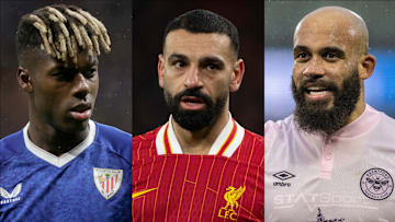 Nico Williams and Bryan Mbeumo are in contention to replace Mohamed Salah