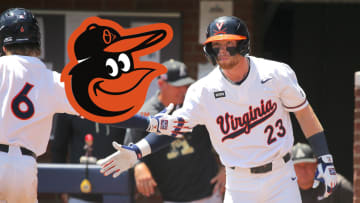 Virginia catcher Ethan Anderson was selected by the Baltimore Orioles with the 61st overall pick in the 2nd round of the 2024 MLB Draft.