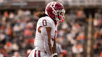 Harvard running back Xaviah Bascon (0)